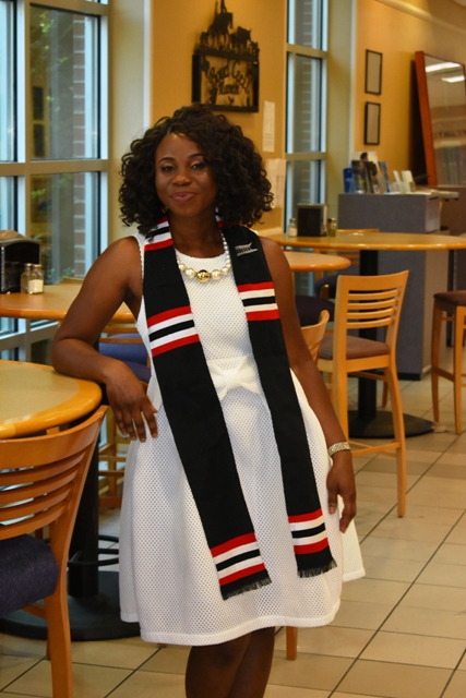Black Red and Black Kente Stoles-Blank