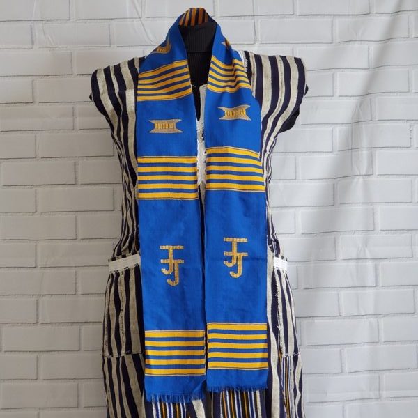 Jack and Jill Kente-Blue and Gold