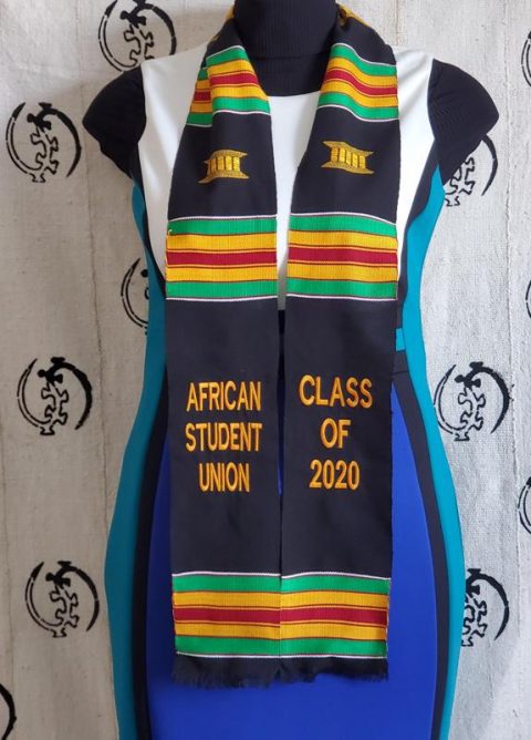 African Student Union Class of 2024 Kente Stoles | African Imports