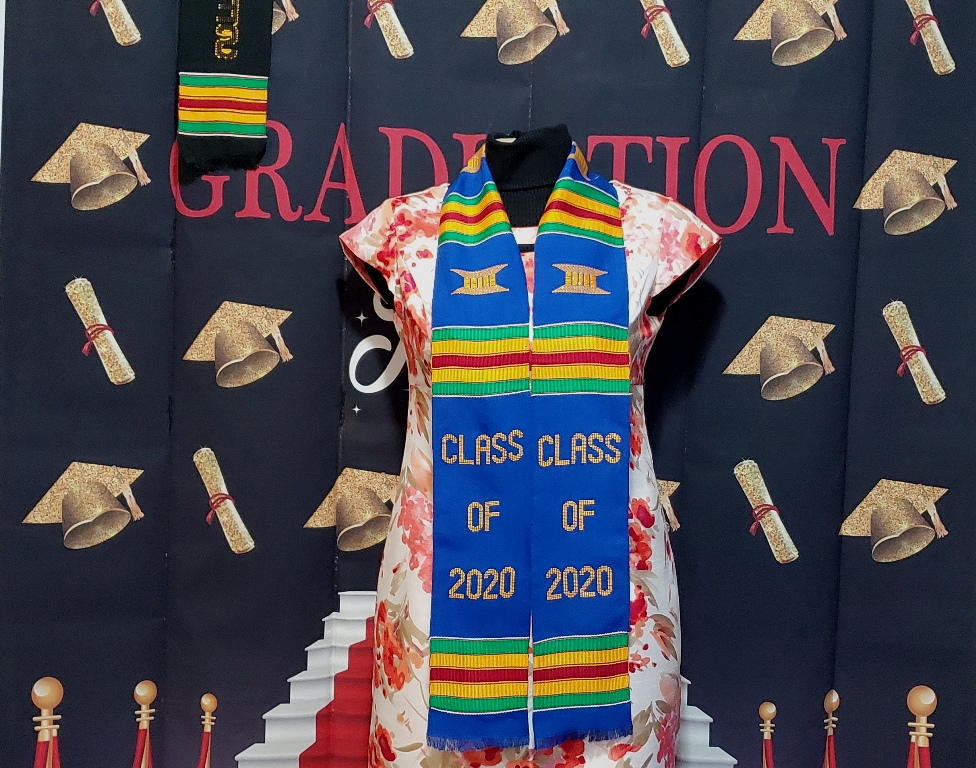Class of 2020 Graduation Kente Stoles Blue
