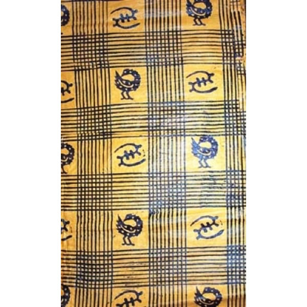 Yellow Adinkra Cloth