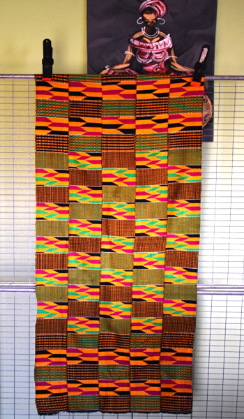 Black Red and Gold Kente