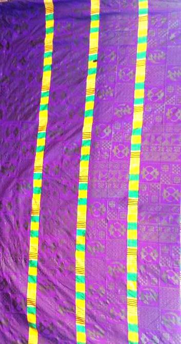 Purple Adinkra Cloth New Design
