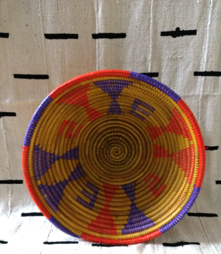 Senegal Basket Round Multi Colors