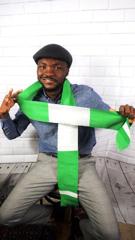 New Nigerian Flag Kente Stole-Blank