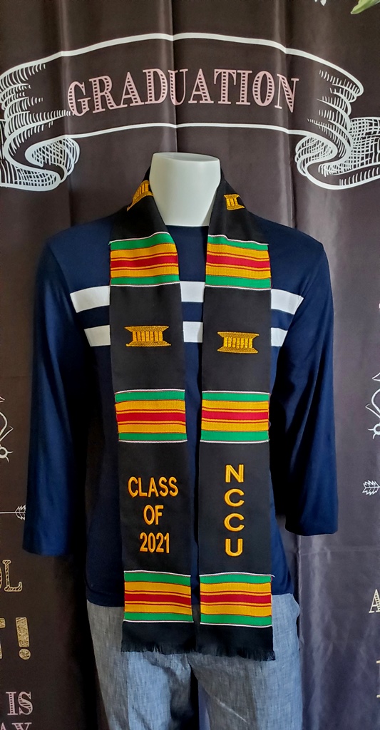 Personalized Graduation Black 2022 Kente Stoles