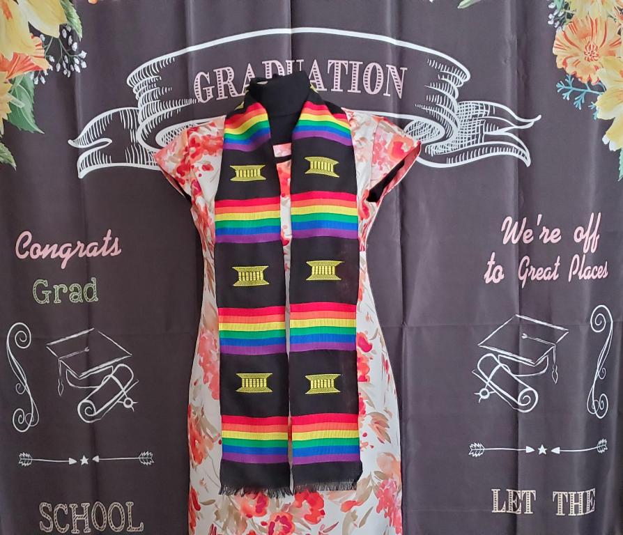 LGBT Graduation Black Kente