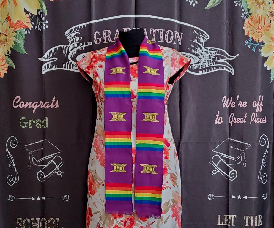 LGBT Graduation Purple Kente