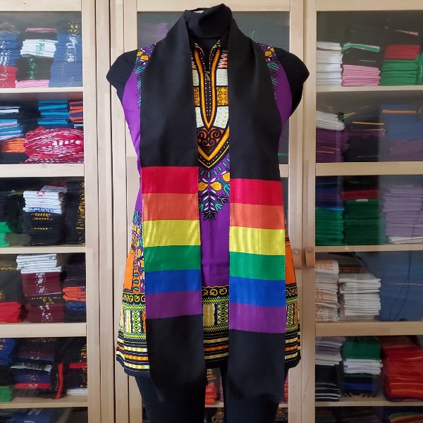 LGBT Graduation New Black Kente Stoles