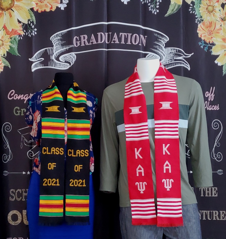 KAPPA ALPHA PSI and CLASS OF 2022 Kente Stoles