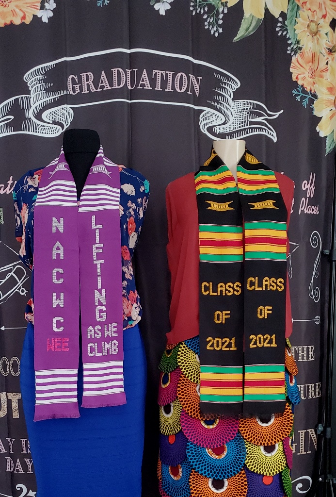 Class of 2022 and NACWC Kente Stoles