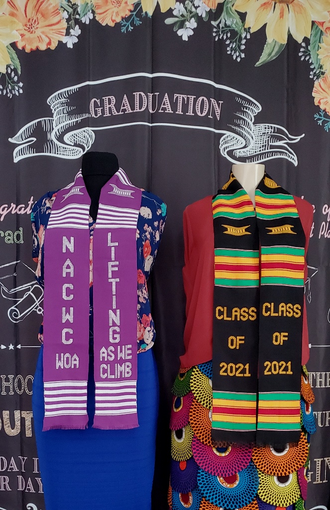 Class of 2022  and NACWC Kente Stoles