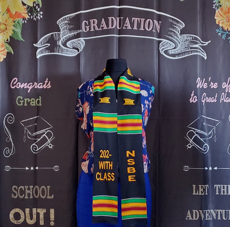 NSBE 2022 WITH CLASS Kente Stoles