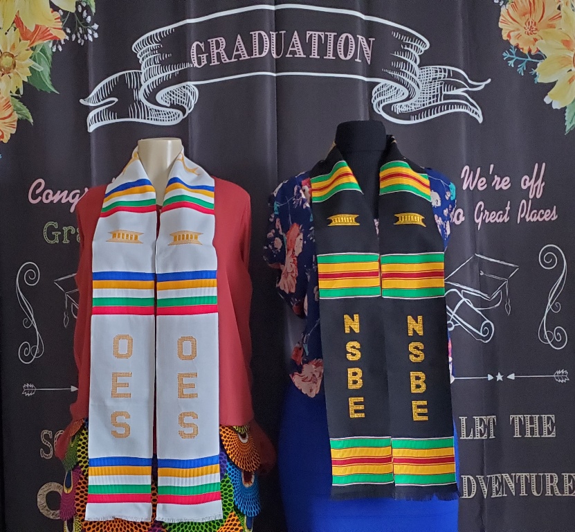 NSBE and ORDER OF EASTER STAR Kente Stoles