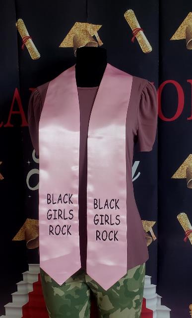 Black Girls Rock Satin Graduation Scarves