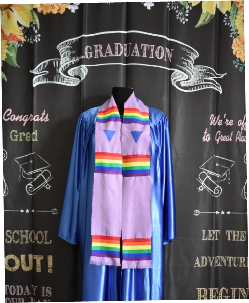 LGBT Graduation Custom Kente Lavender