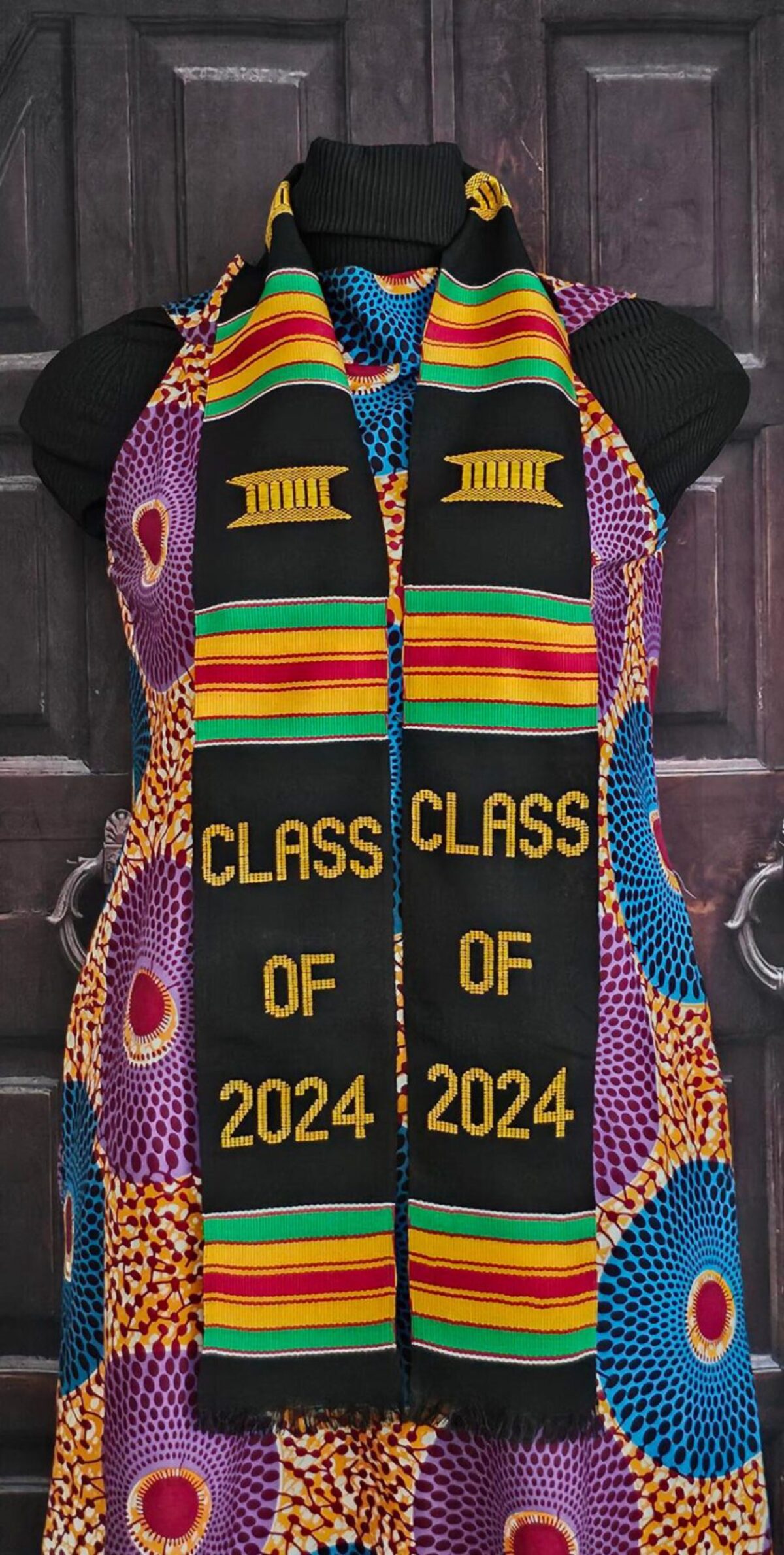 Class of 2024 Graduation Kente Stoles African Imports