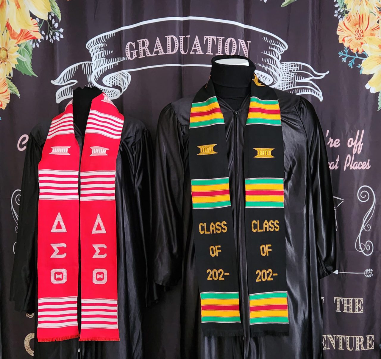DELTA SIGMA THETA and CLASS OF 2024 Kente Stoles African Imports