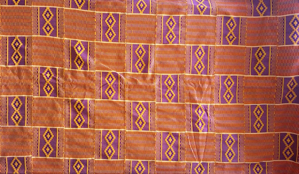 Gold and Purple Kente