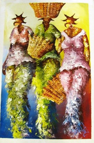 Oil Painting- Three Sisters
