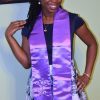 Satin Purple Graduation Scarf